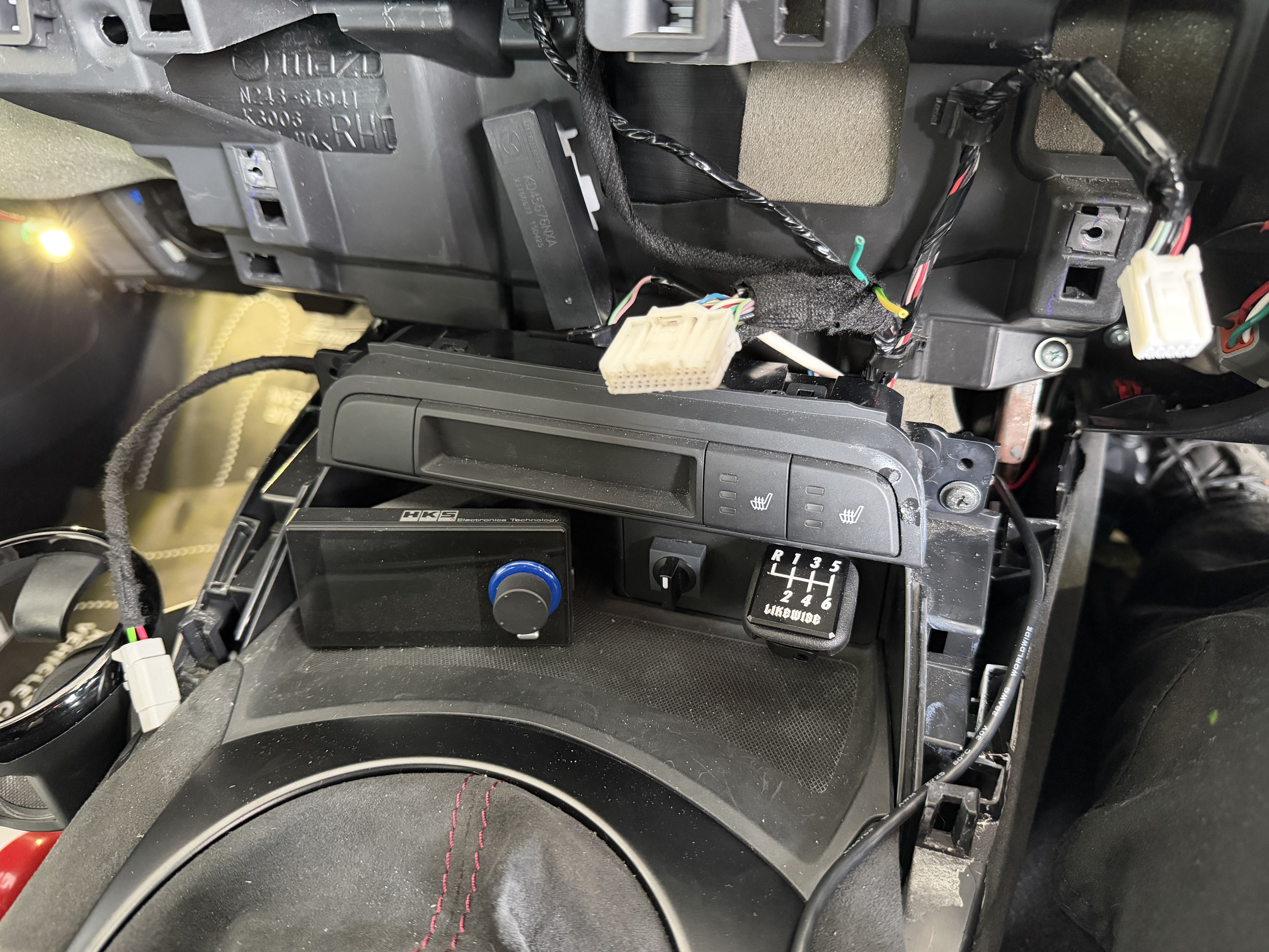 Seat Heater Control Panel Exposed