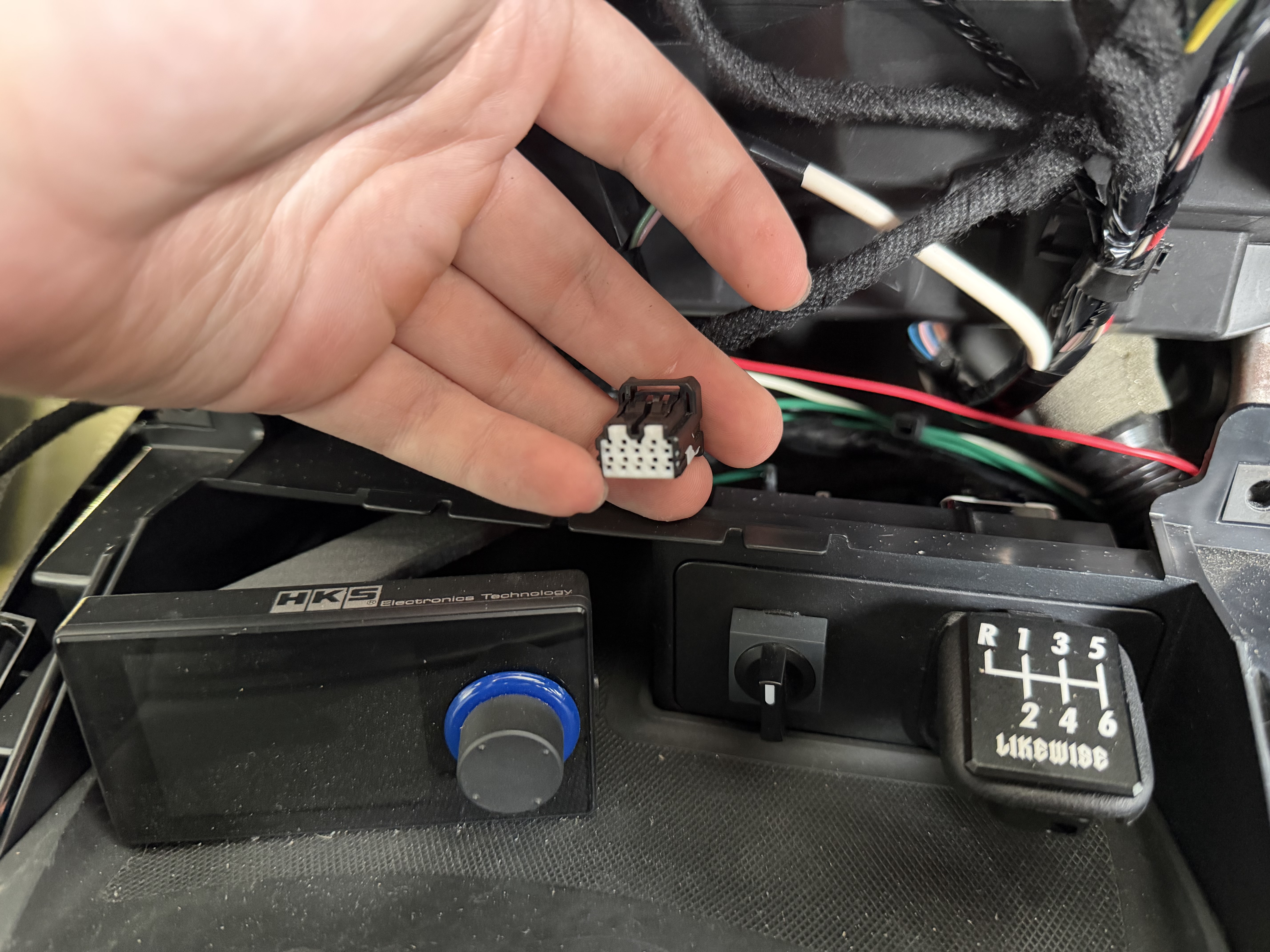 Seat Heater Control Plug Exposed